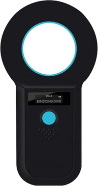 Smoostart állat mikrochip olvasó - 128 adattárolós ISO11784/85 chip leolvasó kutyáknak, macskáknak (fekete) 1