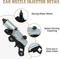Uenopedin MJ Hátsó Ablaktörlő Motor Audi A3 A4 A6 Q5 Q7 modellekhez - 8E9955711A/B kompatibilis alkatrész 4