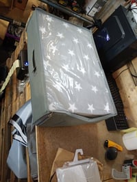 Skladací cestovný matrac pre bábätká roba Little Stars 60x120 cm, hrúbka 5,5 cm, snímateľný poťah — prenosná taška je roztrhnutá (stav: pozri 2. obrázok) 3
