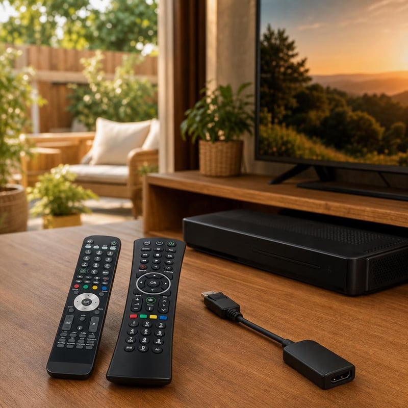 Set za Humax dekodere: 2x daljinski upravljač + 1x aktivni DP-HDMI adapter