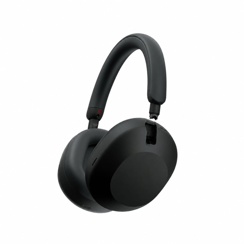 Bezdrôtové slúchadlá s potlačením hluku Sony WH-1000XM5 — chybné, na náhradné diely: prasknuté nad pravým slúchadlom (stav: pozri 2. obrázok)