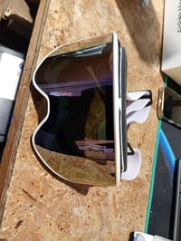 Ochelari de schi pentru adulți EXP VISION, culoarea Lilac Bucket, anti-aburire, protecție UV, compatibili cu ochelarii de vedere (OTG), pentru snowboard — zgârieturi mici (stare: vezi a doua imagine) 2