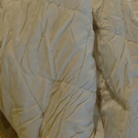 Irisette Merino prošiveni poplun za sva 4 godišnja doba 135x200 cm, 2 dijela, 100% merino vuna — Blago zaprljan (periv) (stanje: vidi 2. sliku) 2