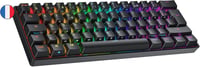 Ranked N60 Nova 60% Mechanikus Gamer Billentyűzet, Hot-swap Kapcsolók, 62 Programozható Gomb, RGB Háttérvilágítás, PC/Mac Kompatibilis, AZER 1