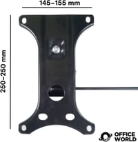 Placă de bază mecanică pentru scaun de birou OfficeWorld, placă metalică basculantă Tilt-B cu capacitate portantă de 200 kg, piesă de schimb scaun pivotant cu piston pe gaz reglabil Topstar, Ikea Ko 2