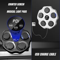 MAGIC SELECT Elektronikus Boxgép LED Kijelzővel - PU Fali Boxedzés Eszköz Kesztyűkkel, Bluetooth, Zenei Ritmusra Világító Ütőfelület, 2 Üzem 5