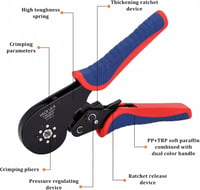 ZONJIE Krimpelő Fogó 0,08-16 mm² Vezetékvég Érvéghüvelyekhez, Ergonomikus Fogantyú, Ipari és Barkács Használatra, 30-5AWG Méretekhez 4