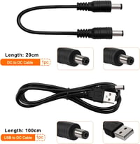 KUOQIY Univerzális DC Tápegység Adapter 5,5 x 2,1 mm Csatlakozóval, 2 Kábellel - HP Dell ASUS Lenovo Acer Laptopokhoz Kompatibilis 4