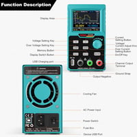 Kiprim DC310S Programozható Labortápegység 0-30V/10A - 4 Digites LED Kijelző, Túlterhelés Védelem, USB Port, 4 Memória Gomb, 300W Teljesítmé 2