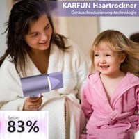 KARFUN Ionos Hajszárító - Csendes, Gyors Szárítás, Okos Hőszabályzás, Utazáshoz 6