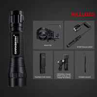 DARKBEAM 850nm Zoomolható IR Lámpa Éjjellátóhoz, Vadászathoz - 10W, Újratölthető 9