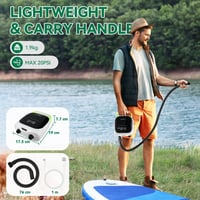 FBSPORT 20 PSI elektromos pumpa akkumulátorral SUP paddleboard kajak felfújáshoz 4