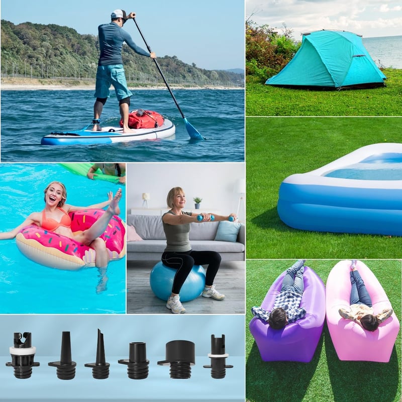 FBSPORT 20 PSI elektromos pumpa SUP paddleboard kajak felfújáshoz LCD kijelzővel