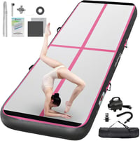FBSPORT Airtrack Mat 3mx10 cm vastag tornaszőnyeg pumpával és táskával 1