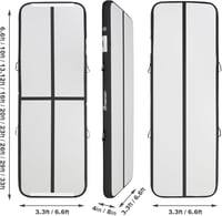 FBSPORT Airtrack Tornaszőnyeg Légpárnás 300x100x20 cm Tornagymnasztika Edzőmatte Légszivattyúval 2