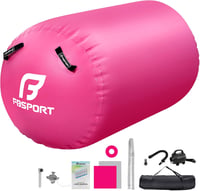 FBSPORT Felfújható Air Roll 100/120cm Jóga Gimnasztika Henger Sportmatte Tragetasche 1