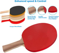 FBSPORT Profi Pingpong Szett 2 Ütővel, Hálóval, 6 Labdával és Táskával 2