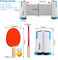 FBSPORT Profi Pingpong Szett 2 Ütővel, Hálóval, 6 Labdával és Táskával 5