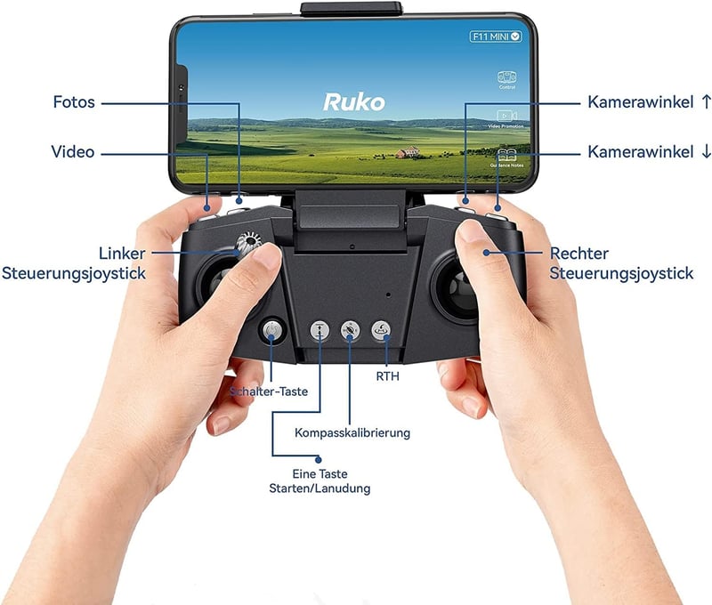Ruko F11MINI 4K Kamerás Drón GPS-szel, 60 Perc Repülési Idő, 250g Alatti