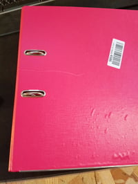 Biblioraft din plastic PP Kangaro A4, lățime cotor 7,5 cm, roz — dosar cu inele — zgârietură pe o parte (stare: vezi a 2-a poză) 2
