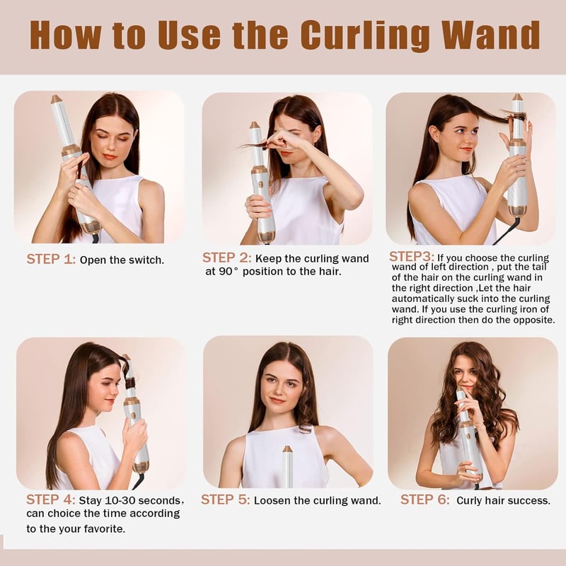 Remington 6 az 1-ben hajformázó szett: hajszárító, körkefe, meleglevegős kefe, automata hajgöndörítő
