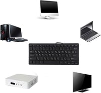 Yosoo ultravékony, halk, 78 gombos arab USB billentyűzet laptophoz és PC-hez 3