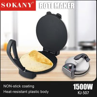 SOKANY KJ-507 1100W-os rotisütő, 32 cm-es tortillaprés, tapadásmentes bevonat, chapatihoz, indiai rotihoz és pataconerához 3