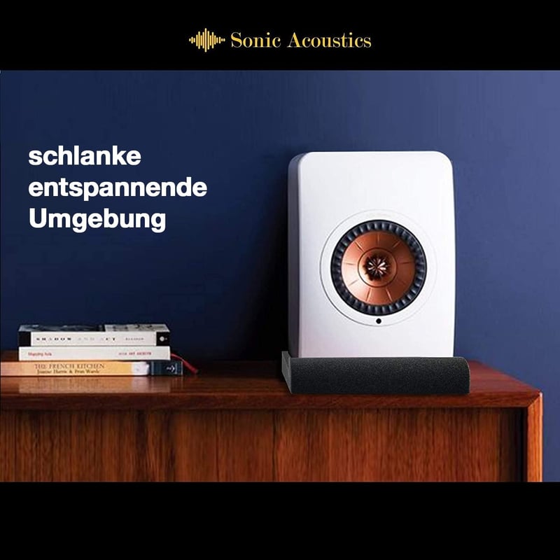 Sonic Acoustics hangszigetelő szivacs, 12,7 cm-es stúdió monitorokhoz, 2 db, fekete