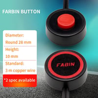 FARBIN fém nyomógomb - autó, hajó, motor kapcsoló, kürt gomb 4