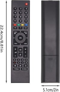FOXRMT Univerzális Távirányító Grundig Smart TV-hez - Kompatibilis P7187 TP7187R TP7 Modellekkel, 10m Hatótávolság, Ergonomikus Kialakítás 6