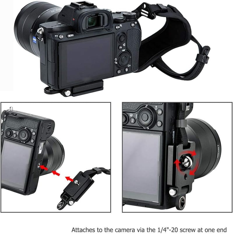 Sony, Fujifilm, Canon kamerákhoz JJC univerzális fekete csuklópánt
