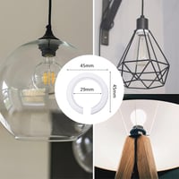 E14-es lámpabúra adapter készlet, 27 mm, 10 db-os szett rögzítő gyűrűkkel 3