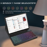 Lenovo Tab P11 (2. gen) 11,5" QWERTZ billentyűzetes tok, 7 színű háttérvilágítással, fekete 3