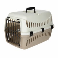 Kerbl Pet Expedion transportni boks 45x30x30 cm krem/taupe plastični za kućne ljubimce — neispravno, djelomično funkcionalno: nedostaje kopča (stanje: vidi 2. sliku) 1