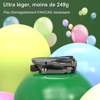 Wipkviey B12 Drón 4K Kamerával - WiFi Vezérlés, Távirányító és Applikáció, 2 Akkumulátor, Hordozható Táska, 810g 3
