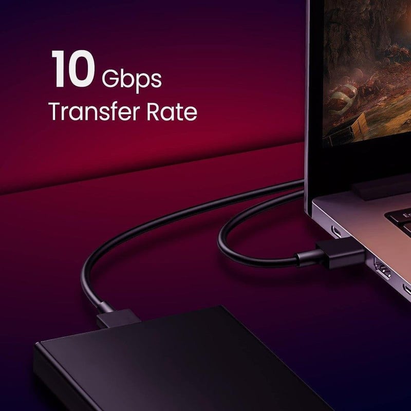 Încărcător rapid USB-C Epessa de 100W și cablu video 4K, 1,5m, negru