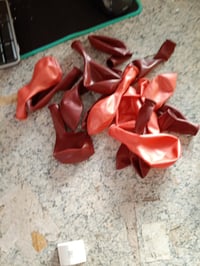Decorațiuni pentru aniversarea a 45 de ani, pentru femei, baloane în nuanțe de grena și aur roz cu confetti — lipsesc baloanele albe (stare: vezi a 2-a imagine) 2