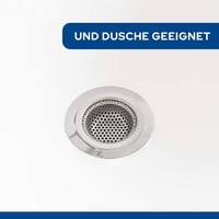 Rietlow Rozsdamentes Acél Lefolyószűrő Szett 2db - Univerzális Mosogatószűrő Polírozott Kivitelben - Hajfogó Zuhanyzóba - Könnyen Tisztíthat 7