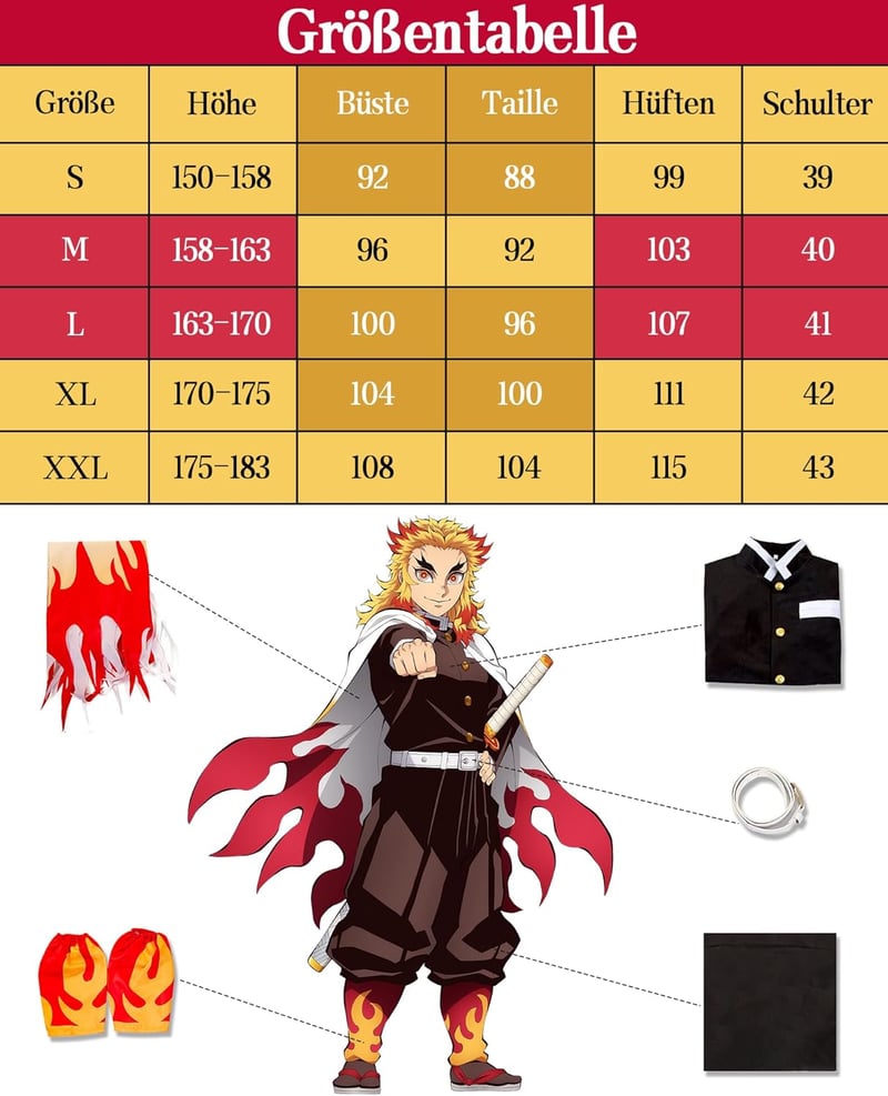 FCCAM Zenitsu Cosplay Kimono Teljes Szett Anime Jelmez Felnőtt