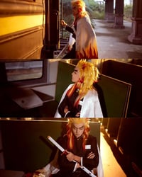 FCCAM Zenitsu Cosplay Kimono Teljes Szett Anime Jelmez Felnőtt 4