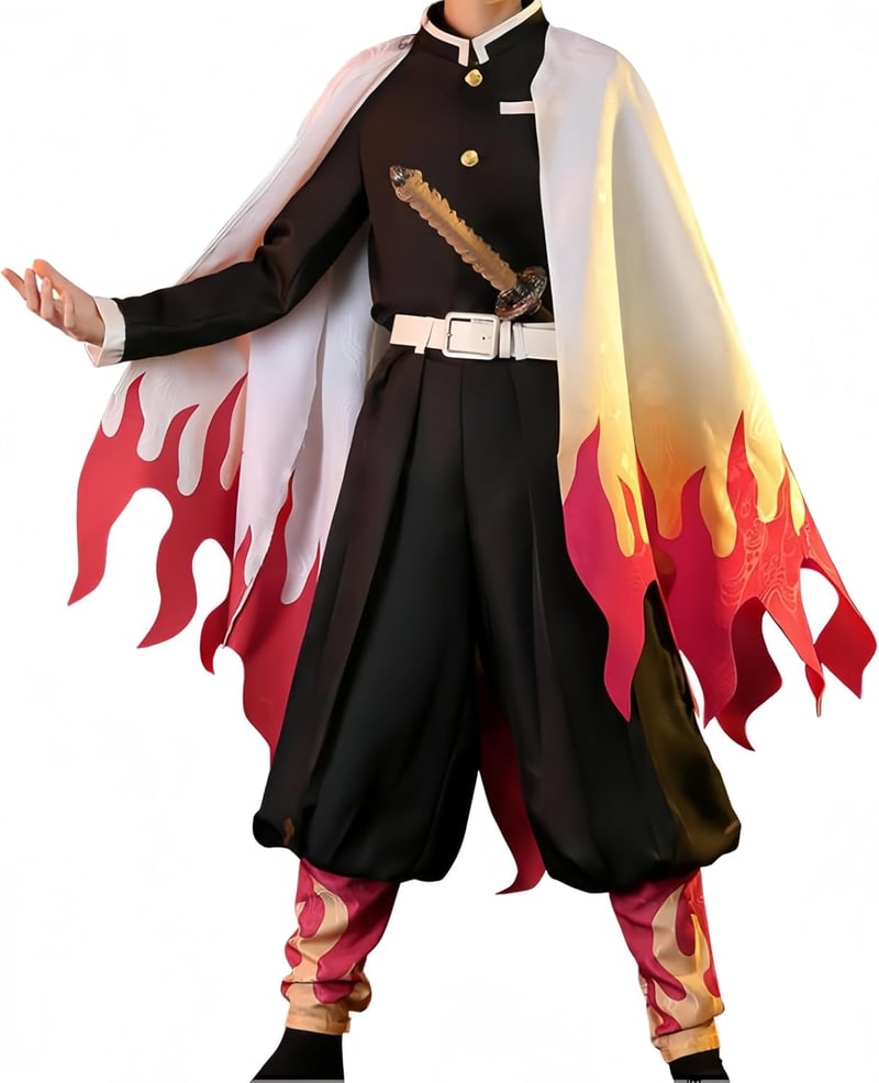 FCCAM Zenitsu Cosplay Kimono Teljes Szett Anime Jelmez Felnőtt