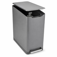 simplehuman CW1363 Keskeny Pedálos Szemetes 40 liter — hibás, részben működik: törött fedélkapcsoló és tetőcsorbulás 1