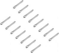 Ezüst 8mm-es Óraszíj Biztonsági Tű Szett - 15 darabos 1