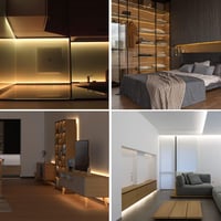 FCOB COB LED szalag 5m meleg fehér 3000K 480LED/m dimmelhető dekorációs világítás 6