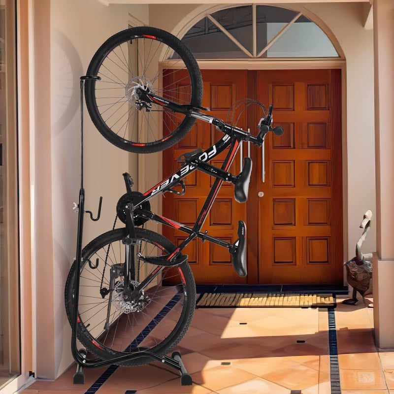 FCOUMY Kerékpár Állvány Freestanding Tárolóállvány 29 Hüvelykes Kerekekhez