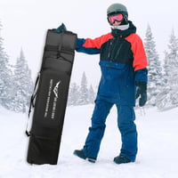 BlesMaller Snowboard Táska Kerekekkel - Párnázott Sízsák 170 cm-es Snowboardhoz, Sícipőhöz és Felszereléshez, Állítható Méretű, Oxford Anyag 6