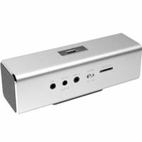 Bluetooth reproduktor MusicMan MA strieborný – MP3 prehrávač, rádio, USB a Line-In pripojenie – nabíjací kábel (stav: pozri 2. obrázok) 1