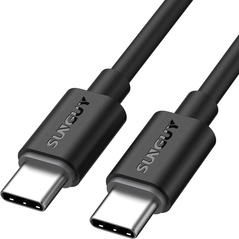 gyorstöltő: 2db 30cm-es fekete USB-C kábel
