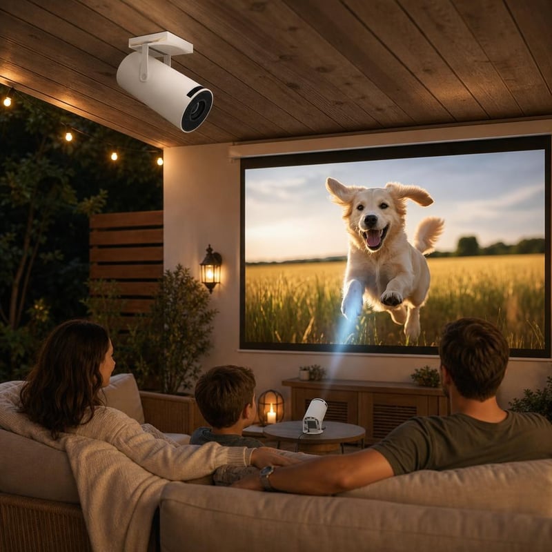 Kućno kino iz snova: 1x zidni/stropni nosač + 1x 1080p mini projektor