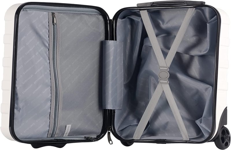 Cabin Max Anode Könnyű Keményfalú Bőrönd - 30x20x40 cm Kabinbőrönd 4 Kerékkel és Kombinációs Zárral, Utazótáska
